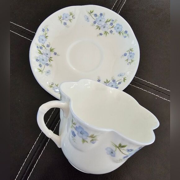 Vintage Crown Staffordshire Rock Garden Bone China Cup And Saucer - Picture 2 of 8